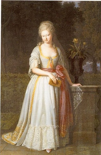 Augusta von Braunschweig Wolfenbuttel Princess of Wurtemberg ca. 1785  by Unknown Artist Schlossverwaltung Ludwigsburg 